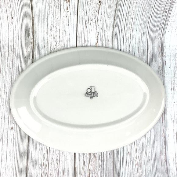 Vintage Jackson Custom China Orange Longhorn Platter - Picture 4 of 4